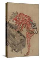 Demon, Possibly Ibaraki, Opening a Box, Early 19th C-null-Stretched Canvas