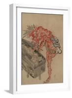 Demon, Possibly Ibaraki, Opening a Box, Early 19th C-null-Framed Giclee Print