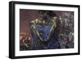Demon Seated-Mikhail Aleksandrovich Vrubel-Framed Giclee Print