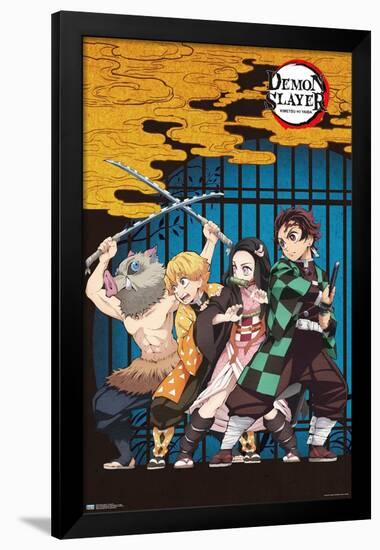 Demon Slayer - Group Art-Trends International-Framed Poster