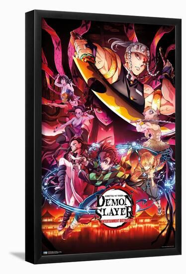 Demon Slayer - Key Visual 1-Trends International-Framed Poster