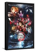 Demon Slayer: Mugen Train - Collage One Sheet-Trends International-Framed Poster