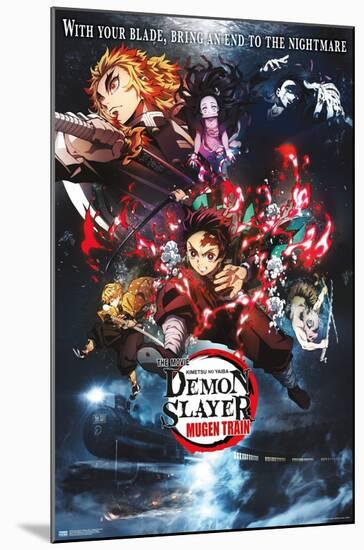 Demon Slayer: Mugen Train - Collage One Sheet-Trends International-Mounted Poster