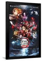 Demon Slayer: Mugen Train - Collage One Sheet-Trends International-Framed Poster