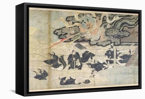 Demon Thunder, Tenjin Shrine, Kamakura Period-Japanese School-Framed Stretched Canvas