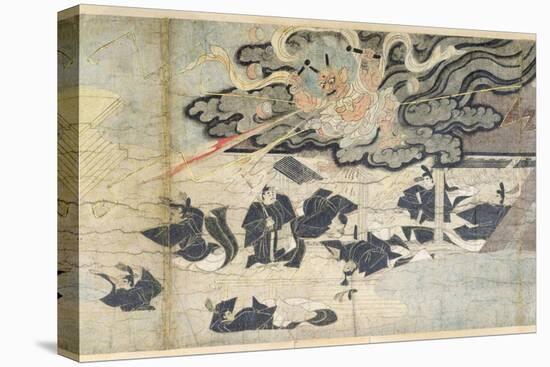 Demon Thunder, Tenjin Shrine, Kamakura Period-Japanese School-Stretched Canvas