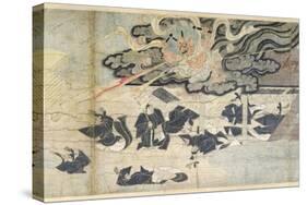 Demon Thunder, Tenjin Shrine, Kamakura Period-Japanese School-Stretched Canvas