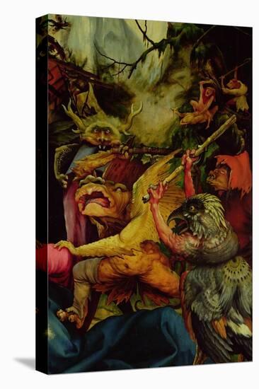 Demons Armed with Sticks from the Isenheim Altarpiece, C,1512-16-Matthias Grünewald-Stretched Canvas