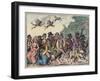 Demons Escort a Group of French Witches to the Sabbat on La Nuit de Walpurgis-null-Framed Art Print