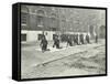 Demonstrating How to Pick Up an Unconscious Person, London Fire Brigade Headquarters, London, 1910-null-Framed Stretched Canvas