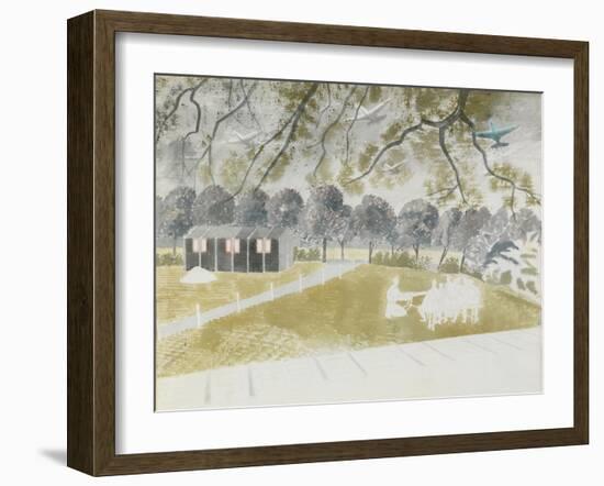 Demonstrating Machine Gun, 1942-Eric Ravilious-Framed Giclee Print