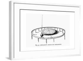 Demonstrating the Earth's Rotation Using Foucault's Pendulum in a Church, 1881-null-Framed Giclee Print