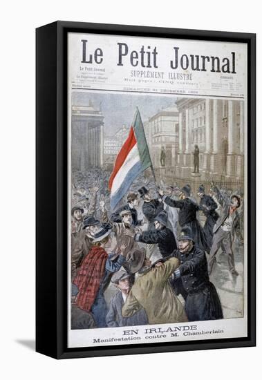 Demonstration Against Joseph Chamberlain, Ireland, 1899-Oswaldo Tofani-Framed Stretched Canvas