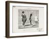 Demonstration of How to Float One's Back-Honore Daumier-Framed Giclee Print