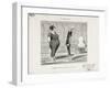 Demonstration of How to Float One's Back-Honore Daumier-Framed Giclee Print