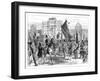 Demonstration of the Paris Freemasons, France, 1870 (Late 19th Centur)-null-Framed Giclee Print