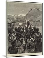 Demonstration on the Adriatic Coast, Albanians from Scutari Crossing the Boyana to Occupy Dulcigno-Richard Caton Woodville II-Mounted Giclee Print