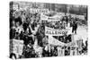 Demonstrators Marching to Support of Socialist Salvador Allende in 1964-null-Stretched Canvas