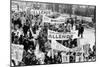 Demonstrators Marching to Support of Socialist Salvador Allende in 1964-null-Mounted Photo