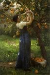 Mother and Child in an Orange Grove-Demont-Breton Virginie-Stretched Canvas