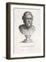 Demosthenes Bust of the Greek Orator and Statesman-T.a. Dean-Framed Art Print