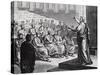 Demosthenes Delivering His Oration against Philip of Macedonia-null-Stretched Canvas