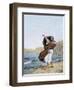 Demosthenes Practicing Oratory on the Seacoast of Ancient Greece-null-Framed Giclee Print