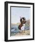 Demosthenes Practicing Oratory on the Seacoast of Ancient Greece-null-Framed Giclee Print