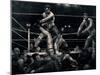 Dempsey and Firpo, 1923-24 (Litho)-George Wesley Bellows-Mounted Giclee Print