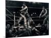 Dempsey and Firpo, 1923-24 (Litho)-George Wesley Bellows-Mounted Giclee Print