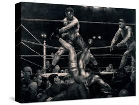 Dempsey and Firpo, 1923-24 (Litho)-George Wesley Bellows-Stretched Canvas