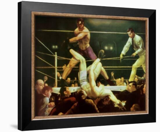 Dempsey and Firpo, 1924-George Wesley Bellows-Framed Art Print