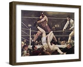 Dempsey and Firpo-George Bellows-Framed Giclee Print