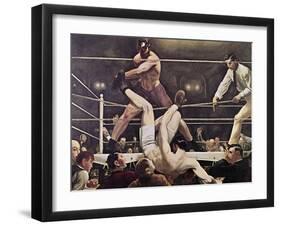 Dempsey and Firpo-George Bellows-Framed Giclee Print