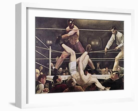 Dempsey and Firpo-George Bellows-Framed Giclee Print