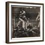 Dempsey Through the Ropes, 1923-24-George Wesley Bellows-Framed Giclee Print