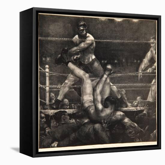 Dempsey Through the Ropes, 1923-24-George Wesley Bellows-Framed Stretched Canvas