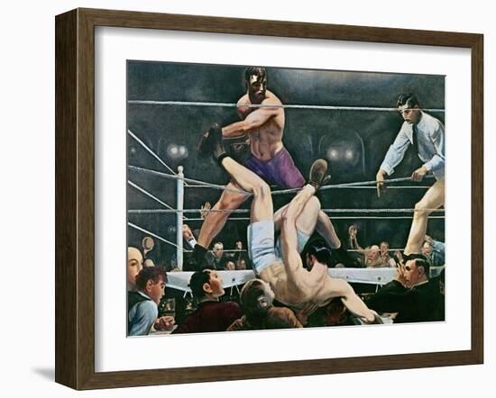 Dempsey v. Firpo in New York City, 1923, 1924-George Wesley Bellows-Framed Giclee Print