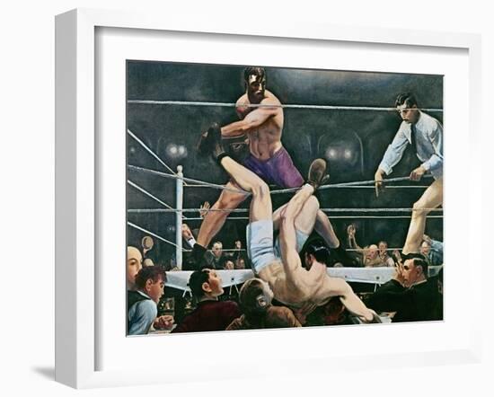 Dempsey v. Firpo in New York City, 1923, 1924-George Wesley Bellows-Framed Giclee Print