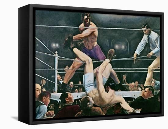 Dempsey v. Firpo in New York City, 1923, 1924-George Wesley Bellows-Framed Stretched Canvas