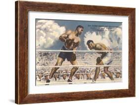 Dempsey-Willard Fight, 1919-null-Framed Art Print