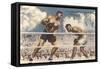 Dempsey-Willard Fight, 1919-null-Framed Stretched Canvas