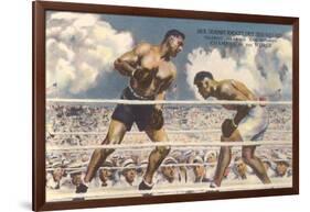 Dempsey-Willard Fight, 1919-null-Framed Art Print