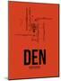 DEN Denver Airport Orange-NaxArt-Mounted Art Print