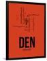 DEN Denver Airport Orange-NaxArt-Framed Art Print