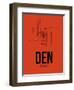 DEN Denver Airport Orange-NaxArt-Framed Art Print