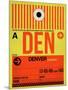 DEN Denver Luggage Tag 1-NaxArt-Mounted Art Print