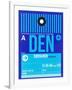 DEN Denver Luggage Tag 2-NaxArt-Framed Art Print