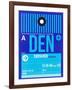 DEN Denver Luggage Tag 2-NaxArt-Framed Art Print