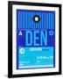 DEN Denver Luggage Tag 2-NaxArt-Framed Art Print